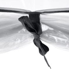 Northix Rastlinjak s 3 policami za balkon, kompaktna zasnova, rolo vrata, prozorna plastika