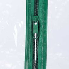 Northix Plastični vrtni šotor za rastlinjak, prozorna folija, rolo vrata, sistem vtičnikov