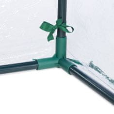 Northix Plastični vrtni šotor za rastlinjak, prozorna folija, rolo vrata, sistem vtičnikov