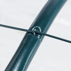 Northix Plastični vrtni šotor za rastlinjak, prozorna folija, rolo vrata, sistem vtičnikov