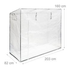 Northix Rastlinjak za paradižnik XL s poševno streho, UV zaščita, nastavljive zadrge, velika osnovna površina