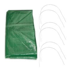 Northix Tunelski rastlinjak, zaščita pred vremenskimi vplivi, dvojnimi zadrgami, zatiči za tla