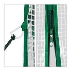 Northix Vhodni rastlinjak s 4 okni, jeklena cev, vremensko odporna folija, sistem polic