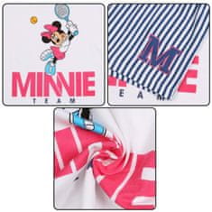 Disney DISNEY Minnie Mouse Belo-modra ženska pižama, dvodelna poletna pižama z naramnicami, 100% bombaž OEKO-TEX S