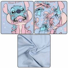 Disney DISNEY Stitch Angel Modra ženska pižama, dvodelna poletna pižama z naramnicami, 100% bombaž OEKO-TEX M