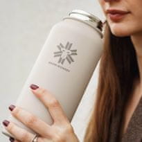 Snow monkey Termovka/flaška Traveler 1l mocca brown