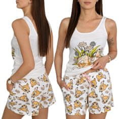 Disney DISNEY Bambi Bežna ženska pižama, dvodelna poletna pižama z naramnicami, 100% bombaž OEKO-TEX M