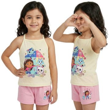 Paw Patrol Gabby's Dollhouse Dekliška dvodelna poletna pižama z naramnicami, 100% bombaž OEKO-TEX