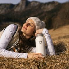 Snow monkey Termovka/flaška Traveler 1l mocca light