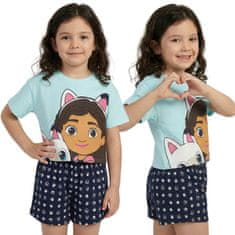 DreamWorks Gabby's Dollhouse Dekliška pižama, dvodelna poletna pižama s kratkimi rokavi, 100% bombaž OEKO-TEX 122