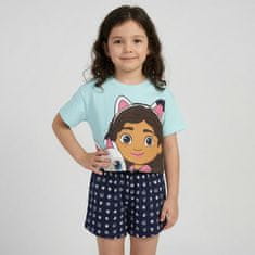 DreamWorks Gabby's Dollhouse Dekliška pižama, dvodelna poletna pižama s kratkimi rokavi, 100% bombaž OEKO-TEX 122