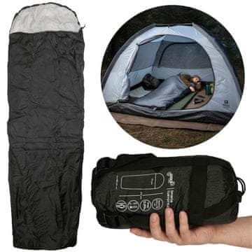 GARDEN LINE Vodoodporen turistični spalni vreč, enoposteljni spalni vreč s kapuco, lahek 215x75 cm