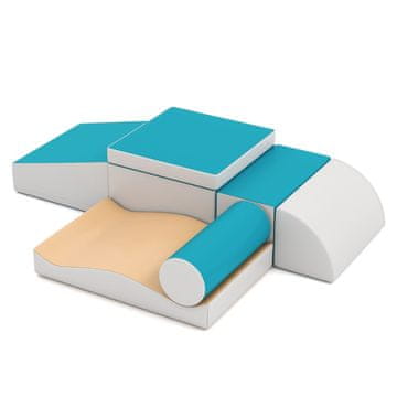 Northix 7-delni komplet penastih plezalnih kock za otroke, večbarvni, za igro in učenje