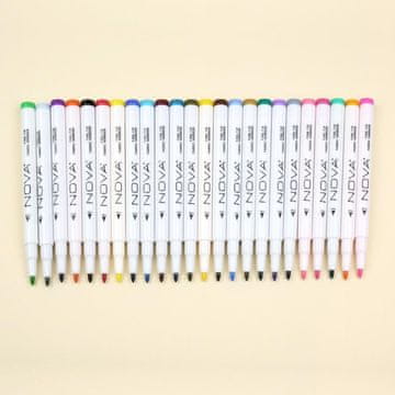 Rayher.	 NOVA flomastri za tekstil set 24