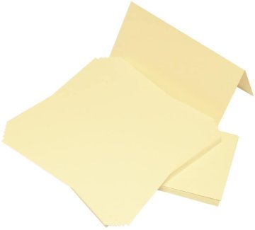 Rayher.	 Kuverte+Vizitke, Set 50, DIN LONG, Amerikanke, Krem barve