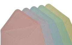 Rayher.	 Kuverte+Vizitke, Set 40, 12,7 X 17,7cm, Pastelne barve