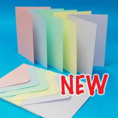 Rayher.	 Kuverte+Vizitke, Set 40, 12,7 X 17,7cm, Pastelne barve