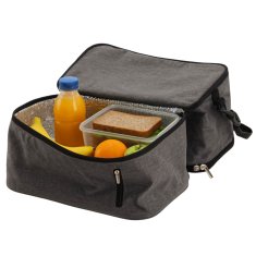 GARDEN LINE Siva, prostorna termo torba 26,5x17,5x27cm 13L z dvema hladilnima vložkoma, izolirana torba za malico