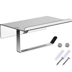 ER4 Kromiran nosilec WC papirja s poličko