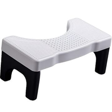 ER4 Toaletni podstavek 35° zložljiv, bel črn podstavk