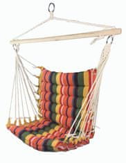 SEDCO Viseči gugalni stol Sedco Relax Stripes, zeleno-modra, nosilnost 100 kg