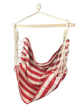 SEDCO Viseči gugalni stol SEDCO RELAX 3, belo/rdeč, 110 kg