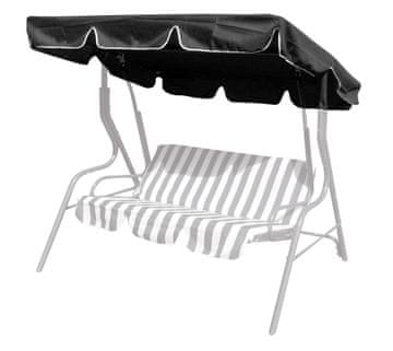 Happy Green Nadstrešek za vrtno gugalnico 163 × 110 cm, tekstil, temno antracitna barva