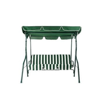 Happy Green Vrtna gugalnica STRIPY II, kovinska konstrukcija, poliestrsko sedišče, 220 kg