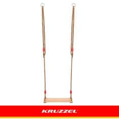Kruzzel Lesena Gugalnica za Otroke z Nastavljivo Višino - KRUZZEL