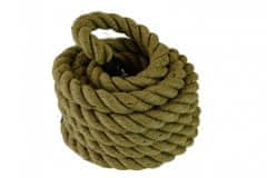 eoshop Naravna sisalna vadbena vrv ACRA 9 m, Ø 38 mm, za trening moči in vzdržljivosti
