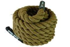 eoshop Naravna sisalna vadbena vrv ACRA 9 m, Ø 38 mm, za trening moči in vzdržljivosti