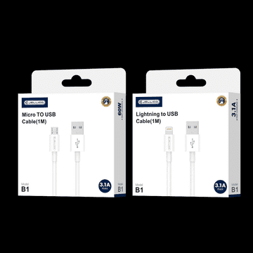 Jellico Podatkovni polnilni kabel B1 Micro USB 1,m 3,1A - bel