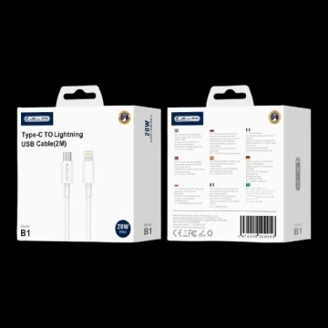 Jellico Podatkovni polnilni kabel B1 Type C na Lightning 2m 20W - bel