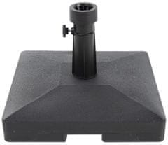 Rojaplast Betonsko Stojalo za Senčnik 15 kg – Črna, 40x40 cm, do 49 mm