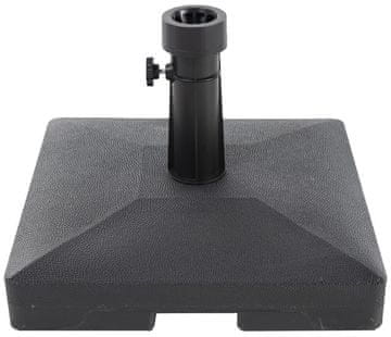 Rojaplast Betonsko Stojalo za Senčnik 15 kg – Črna, 40x40 cm, do 49 mm