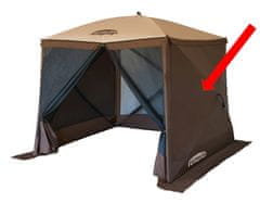 ClapTop Polne stranske stene za paviljon 400, 2 kosa, rjava, poliester 210D PU