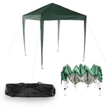 eoshop Hitro postavljiv paviljon 2x2 m, zelen, vodoodporen, UV zaščita