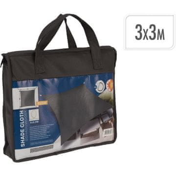 ProGarden PROGARDEN senčna jadra 3x3 m, temno siva, UPF 50+ vodoodbojna plachta
