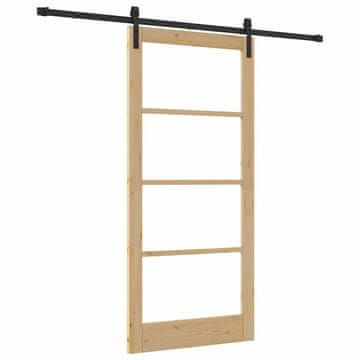 Vidaxl Drsna vrata ORKDAL Naravna 93 x 202 cm