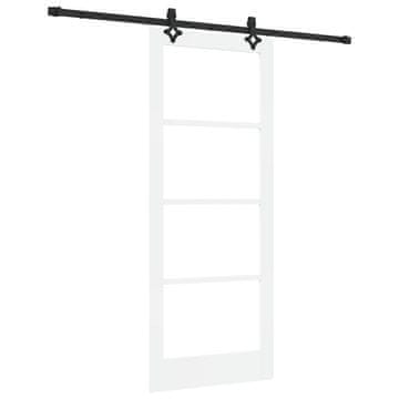 Vidaxl Drsna vrata ORKDAL Bela in črna 83 x 202 cm