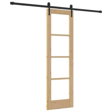 Vidaxl Drsna vrata ORKDAL Naravna 61 x 198,5 cm