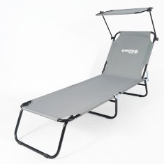 Garden King Vrtni ležalnik z nadstreškom za sončenje