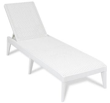 TOOMAX SIROLO Premium Vrtni Ležalnik – Udobje iz Bele Imitacije Jute