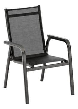 Kettler KETTLER BASIC PLUS zložljiv aluminijast vrtni fotelj, antracit/antracit