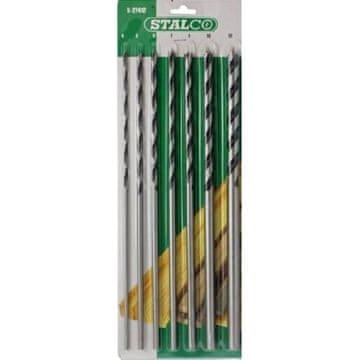 STALCO Spiralni svedri za les, podaljšani ø 4,0 mm - ø 10 mm, komplet 7 kosov
