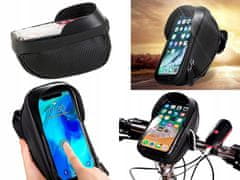 Verkgroup kolesarski nosilec za telefon, 2-v-1, črn