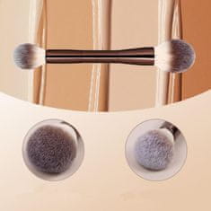 FRILLA® Komplet 20 mehkih kozmetičnih čopičev za ličenje, sintetične ščetine, profesionalni set z torbico | MAKBRUSH