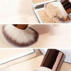 FRILLA® Komplet 20 mehkih kozmetičnih čopičev za ličenje, sintetične ščetine, profesionalni set z torbico | MAKBRUSH