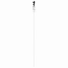 Vidaxl Drsna vrata Bela 61 x 198,5 cm Trden borov les in steklo