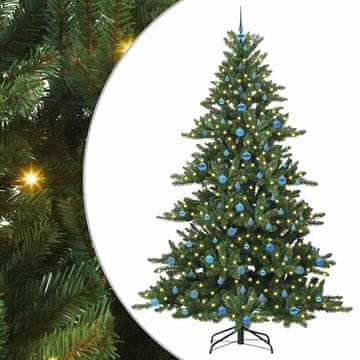 Vidaxl Umetno Zložljivo Božično Drevo Zelena 240 cm PVC in jeklo